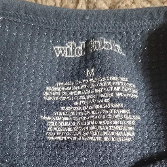 Wild Fable Navy Textured Top - Picture 2 of 6